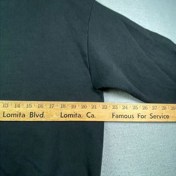 Vintage Jerzees Sweater Black Sweatshirt Blank 50/50 Blend USA Men's XL NOS - Picture 6 of 8